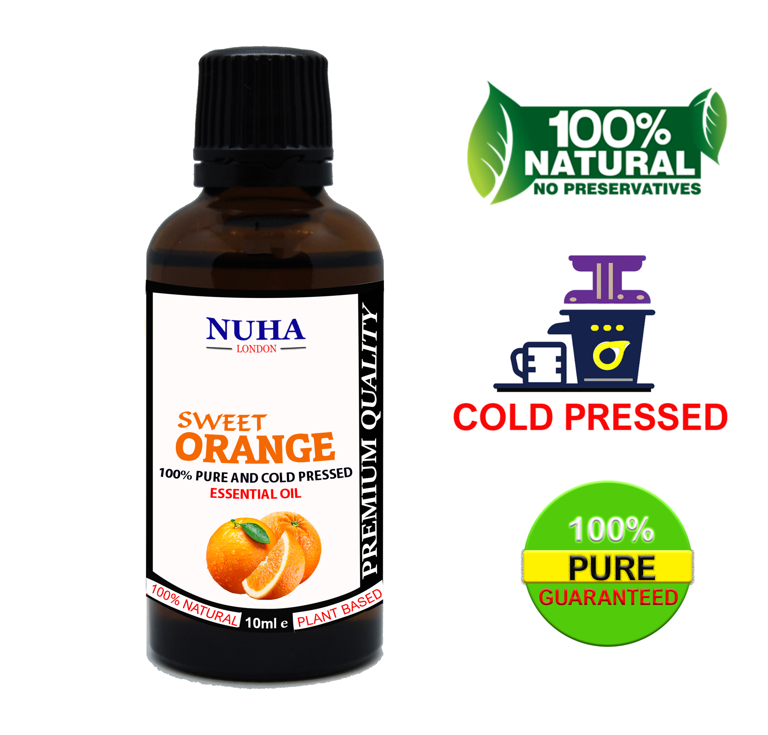 Orange-essential-oil Nuha Sweet Orange Essential Oil 10ml - Image 1