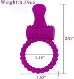 Vibrating Clitoral Stimulator Cock Ring for men - Image 2