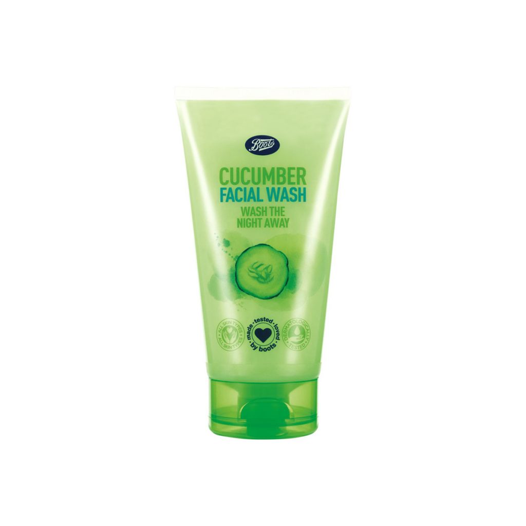 Boots Cucumber Facial Wash (Wash the Night Away) 150ml Beauty Mind ll