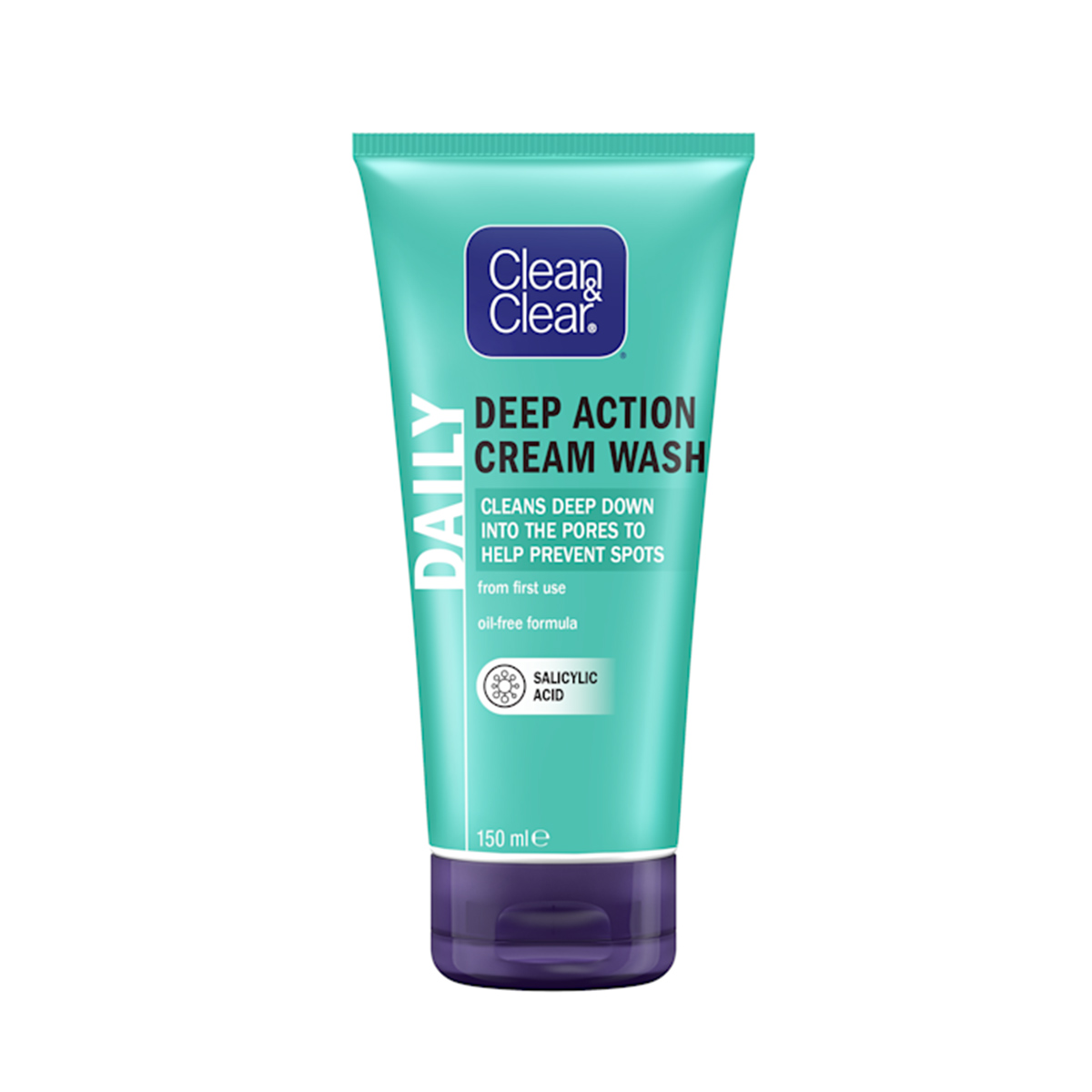 Clean & Clear Daily Deep Action Cream Wash 150ml Clean & Clear Daily Deep Action Cream Wash 150ml - Image 1
