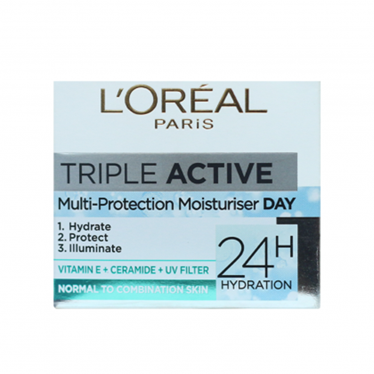 Loreal Triple Action Multi-Protection Moisturiser Day Cream Normal To Combination -50ml