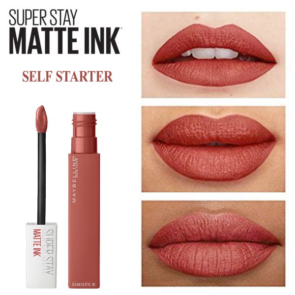 Maybelline SuperStay Matte Ink Lipstick (130 Self Starter) - Image 2
