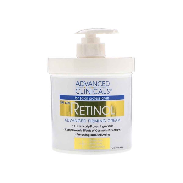 Advanced Clinicals Retinol Firming Cream 454g - Image 1