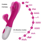 Rechargeable Rabbit Dildo Vibrator G-Spot Massager Sex toys for Women - Image 5