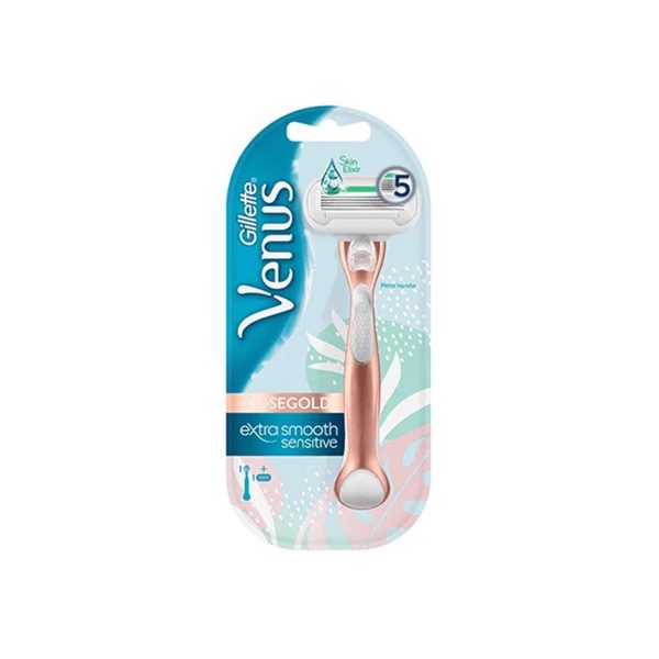 Gillette Venus Rosegold Extra Smooth Sensitive Razor for Women (2 Blades) - Image 1