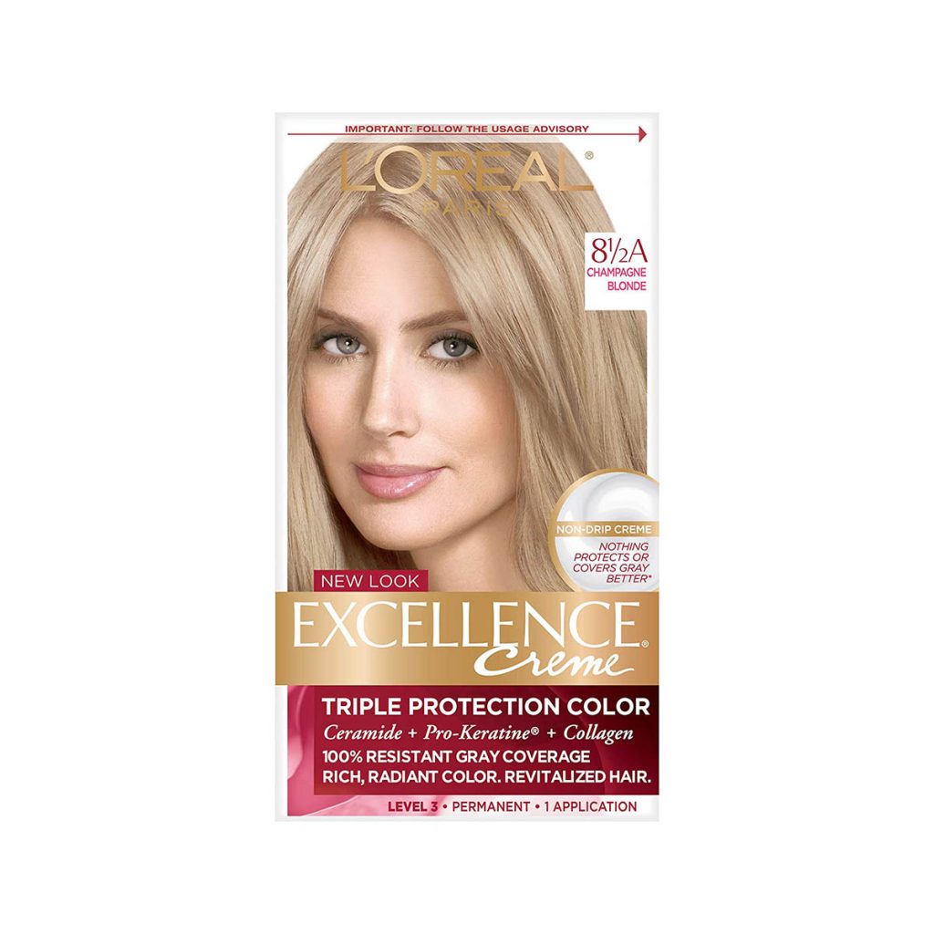 L’Oreal Excellence Creme Permanent Hair Color (8.5A Champagne Blonde