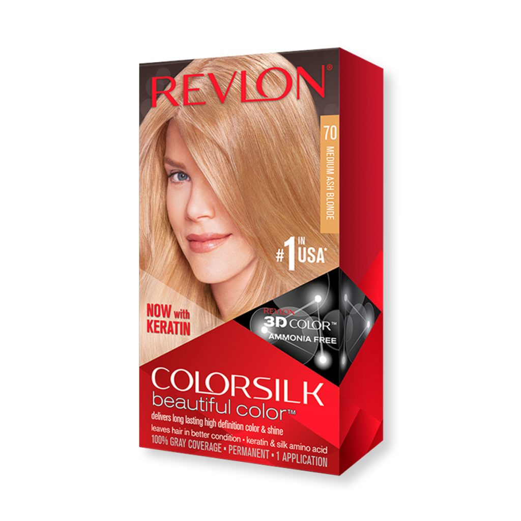 Revlon Store Revlon ColorSilk Beautiful Hair Color (70 Medium Ash Blonde) – Beauty ...