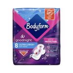 Bodyform Goodnight Ultra Large Sanitary Pads (Super Heavy Flow) With Wings (8 Pads)