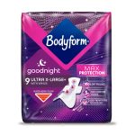 Bodyform Goodnight Ultra X-Large Sanitary Pads (Super Heavy Flow) With Wings (9 Pads)