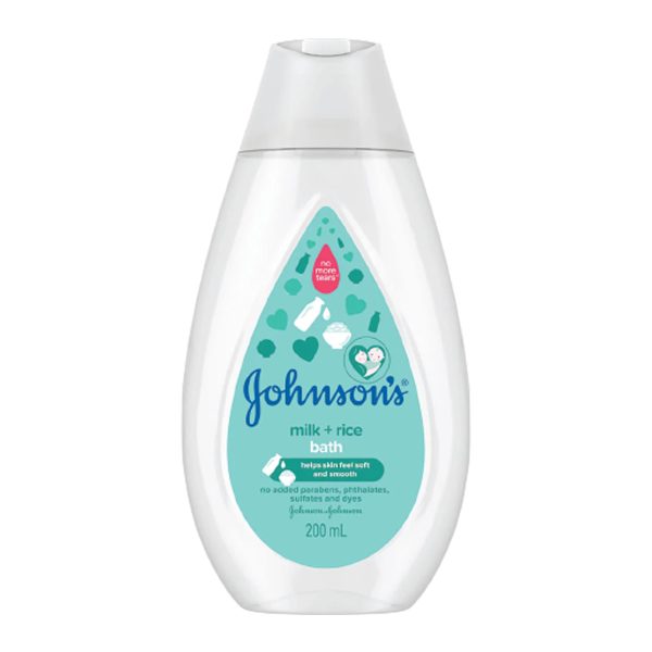 Johnson’s Milk + Rice Hair And Body Baby Bath, 200 ml - Image 1