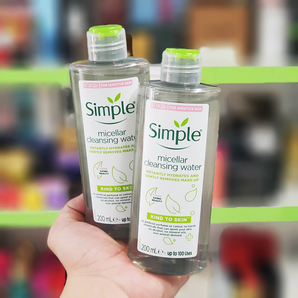 Simple micellar store water cleanser