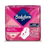 Bodyform V-Protection Ultra+ Sanitary Pads (Regular Flow) With Wings (12 Pads)