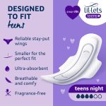 Lil-Lets Teens Night Sanitary Pads with Wings (10 Pads) - Image 3