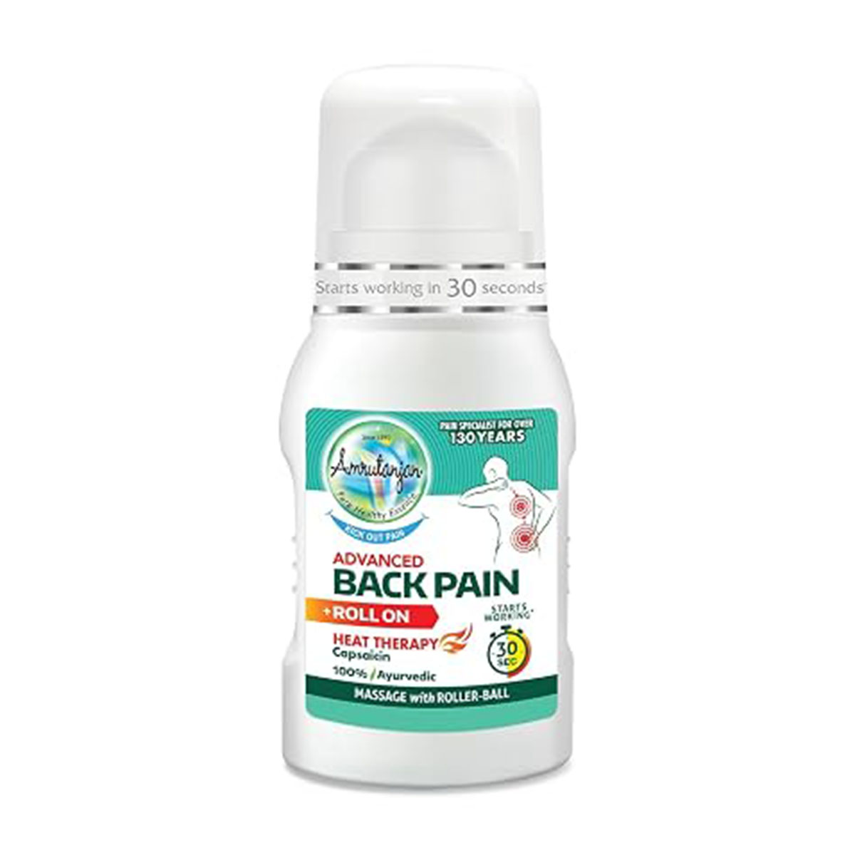 61YXwi9QJwL._SX522_ Amrutanjan Back Pain Roll-On 50ml - Image 1