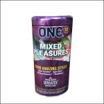 One Mixed Pleasures Amazing Styles Condom 12pcs Jar