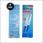 Clear & Simple Pregnancy Test Midstream Stick 20mIU- 2 strips