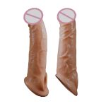 Real Skin Penis Extender Lock Type Jumbo Dragon Condoms (8 Inch)