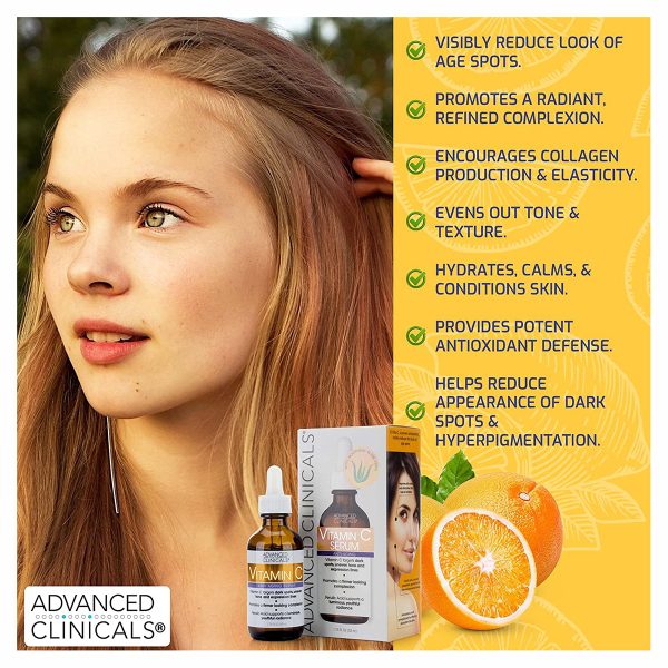 Advanced Clinicals Vitamin C Brightening Serum 52ml - Image 3