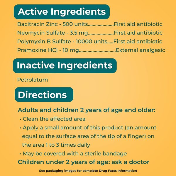 Neosporin +Maximum-Strength Pain Relief Dual Action Antibiotic Ointment with Bacitracin Zinc 56.7g - Image 5
