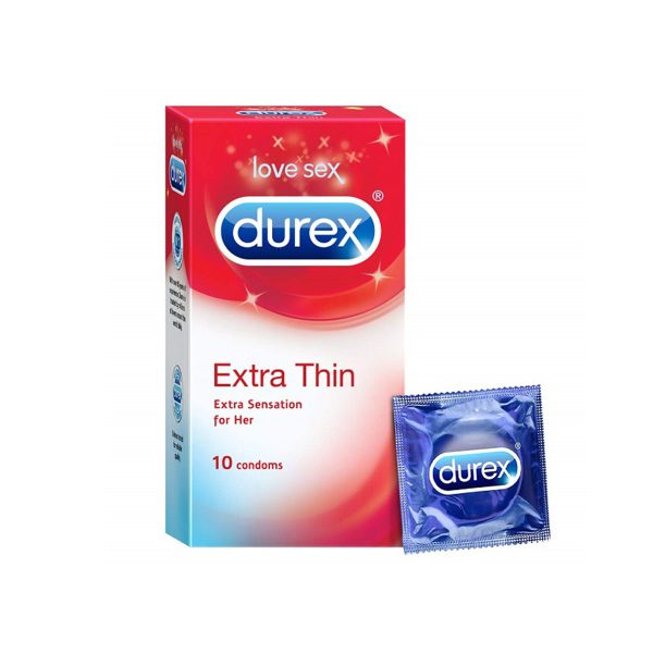 Durex Love Sex Extra Thin Extra Sensation Condom (10 Pcs) - Image 1