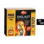 Dabur Shilajit Gold with 100gm Honey Free 20 Capsules