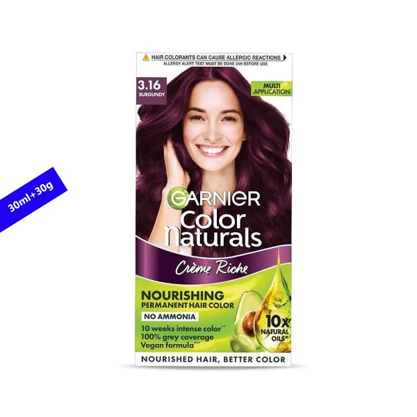 Garnier Color Naturals Nourishing Permanent Hair Colour Cream-(3.16 ...