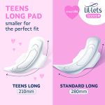 Lil-Lets Teens Long Pads with Wings (12 Pads) - Image 2
