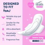Lil-Lets Teens Long Pads with Wings (12 Pads) - Image 3