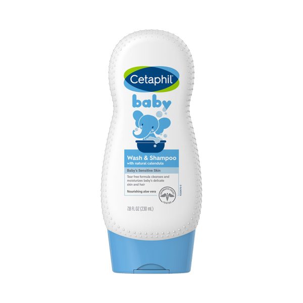 Cetaphil Baby Wash & Shampoo With Natural Calendula 230ml - Image 1
