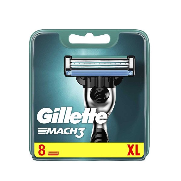 Gillette Mach3 Razor Blades-8 Refills - Image 1