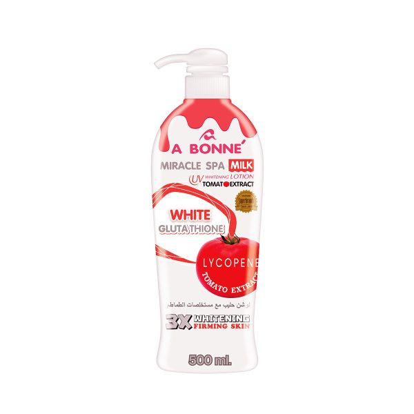 A Bonne Tomato Extract Miracle Spa Milk Whitening Lotion 500ml - Image 1