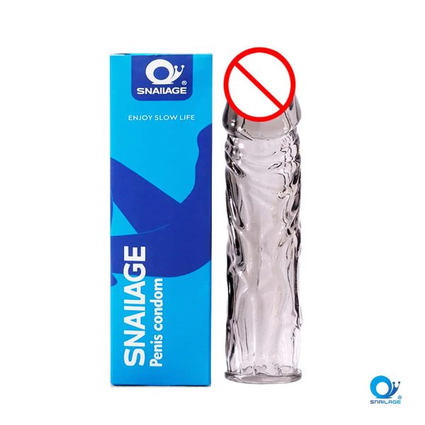 Snailage Realistic Crystal Reusable Dragon Condoms For Men - Image 1