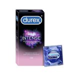 Durex Intense Stimulating With Desirex Gel Dotted and Ribbed Condom - 10Pcs Pack