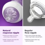 Philips Avent Natural Response Blue Color Baby Feeding Bottle 1m+, 260ml - Image 4