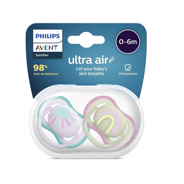 Philips Avent Ultra Air Soothers for Babies 0-6 Months - Image 1