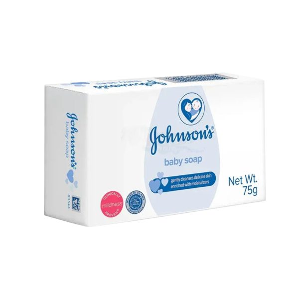 Johnson's Baby Soap Enriched with Moisturizers 75g - Image 1
