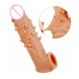 Top-Notch Real Skin Dotted Dragon Condom (6.7 Inch)