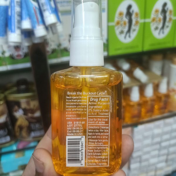 Neutrogena Oil Free Acne Face Wash 80ml - Image 5