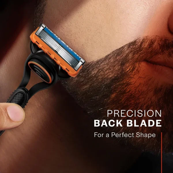 Gillette Fusion 5 Razor with Styling Black Blade & 5 Diamond Like Coated Blades - Image 4