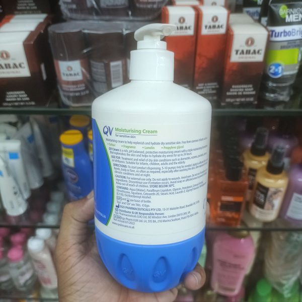 QV Moisturising Cream for Sensitive Skin (500g) - Image 4