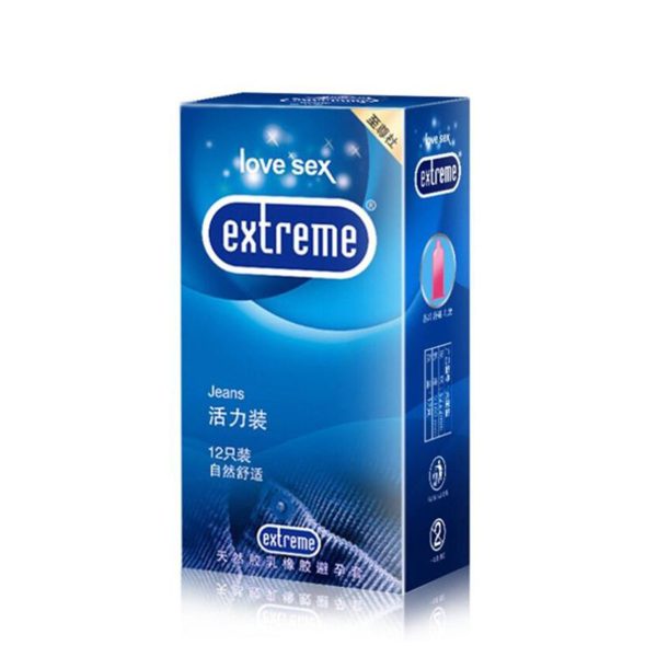 Extreme Jeans Long Lasting Condom - 12Pcs - Image 1
