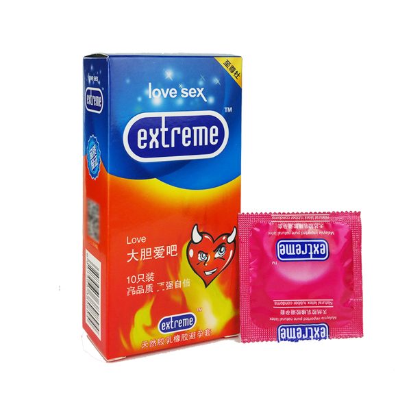 Extreme Love Super Thin Long Lasting Condom - 10Pcs Pack - Image 1