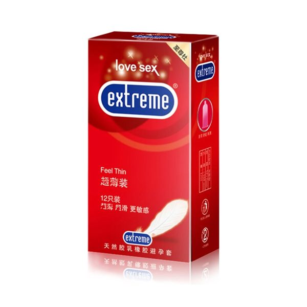 Extreme feel thin Long Lasting Condom - 12Pcs - Image 1