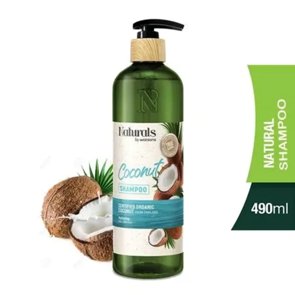 Naturals By Watsons Natural Coconut Shampoo- 490 ml - Image 1