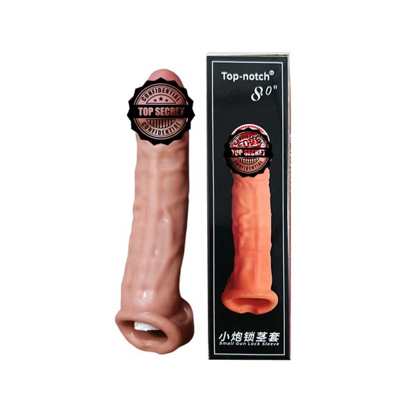 Top-notch Real Skin Slim Fit Silicone Condoms For Men 8 inch - Image 1