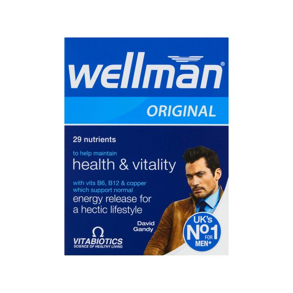 Vitabiotics Wellman Original Multivitamin for Health and Vitality, 30 Tablets - Image 1