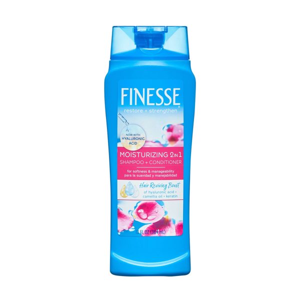 Finesse Restore + Strengthen Moisturizing 2 in 1 Shampoo Plus Conditioner (384ml) - Image 1