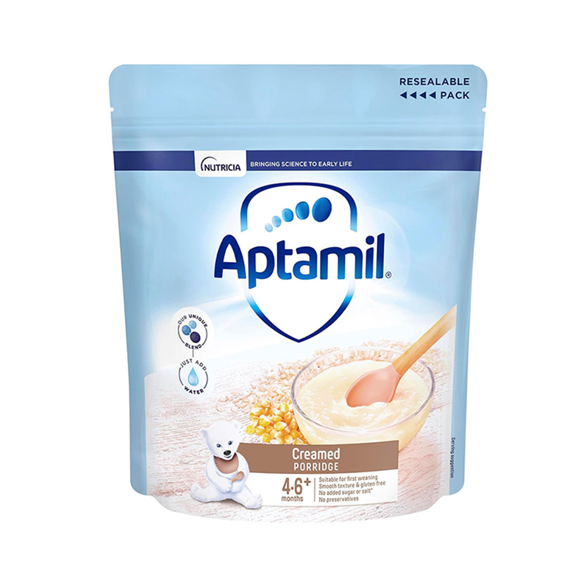 1354271_aptamil-creamed-porridge-4-6-month-uk-125gm Aptamil Creamed Porridge Cereal (4-6+M) - 100g - Image 1