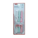Mixueer Platinum Hardend Blade Eyebrow Trimmer 3 Pcs