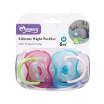Momeasy Silicone Pacifier for 6+ Months Babies (2 Pcs)